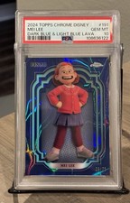 2024 Topps Chrome Disney Mei Lee Dark & Light Blue Refractor /75 PSA 10 picture