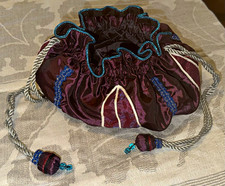 Hermione Bag - TOMY Purple Satin Drawstring VINTAGE Harry Potter Rare picture