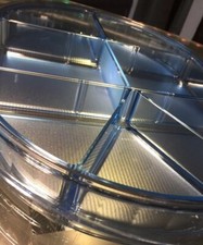 NEW VINTAGE TUPPERWARE Large PRELUDIO DIVIDED SERVING TRAY #2015 RARE/NEW picture