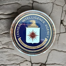 CIA Central Intelligence Agency Challenge Coin Washington, D.C. w/ Plastic Case picture