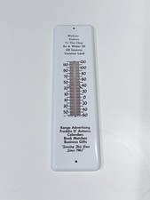 VTG ALL SEASONS VACATION LAND SPECULATOR NY ADVERT SALESMAN SAMPLE THERMOMETER picture