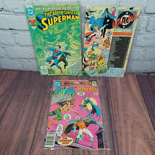 Lot of 3 Vintage DC Comics - 80's 90's Superman Batman Hawkman Fadeaway Man picture