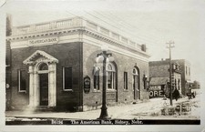 Sidney Nebraska The American Bank Bldg c1914 RPPC Photo Postcard COPY picture