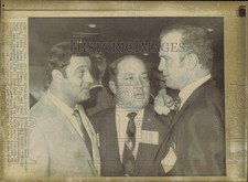 1968 Press Photo Rocky Marciano, Paul Hornung, Andy Granatelli at Event, Chicago picture