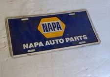 vintage napa auto parts license plate booster novelty advertising picture