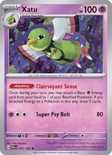 Xatu Rare Reverse Holo PAR 072/182 NM picture