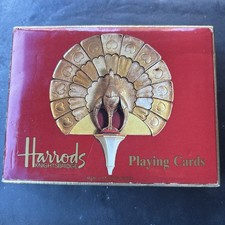 Vintage Harrods Playing Cards, Complete Double Deck  With Jokers,  Knightsbridge picture