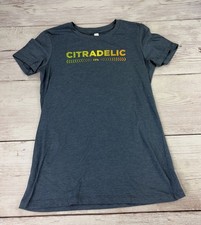 Bella Women's Large New Belgium Brewing Citradelic IPA Promo Shirt Gray FreeShip picture