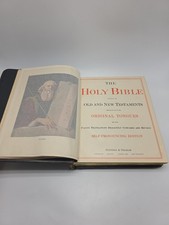 Antique Bible Jennings& Graham Self Pronuoncing Holy Bible picture