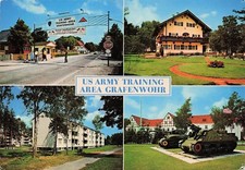 US Army Training Area Grafenwohr Military Base Occupied Germany 6x4 Postcard H25 picture