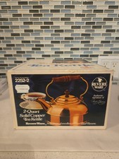Vintage Revere Ware Solid Copper Tea Kettle 2 Quart 2252-2 NEW SEALED RARE  picture