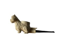 Westie pipe handmade vintage ART picture