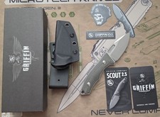 Griffin Company Scout 2.5 S35VN Stonewash Black Micarta Scales picture