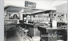 MOCCASIN BAR hayward wi c1950 postcard wisconsin real photo rppc saloon picture
