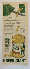 1961 CANADA CANADIAN AD JOLLY GREEN GIANT YELLOW WAX BEANS TECUMSEH ONTARIO picture