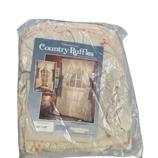 VTG 80’s NIP Country Ruffles Poletop Priscilla Curtains Williamston Lace 200x36 picture