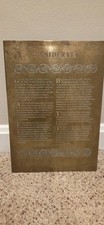 Desiderata Brass Metal Wall Hanging Plaque Red Velvet Backing picture