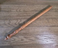 VINTAGE  23.5” WOODEN BATON DISPLAY HOME DECOR WALL HANGER(OAK) 1940s picture