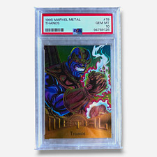 Fleer 1995 Marvel Metal Thanos #19 PSA 10 Graded Trading Card LOW POP picture