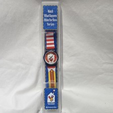Vintage 1996 Ronald McDonald Wrist Watch Kimberly Clark, With Case picture