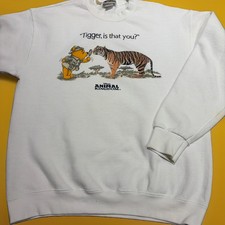 VTG Disney Animal Kingdom Tigger Is That You Winnie the Pooh Sweatshirt Size L picture