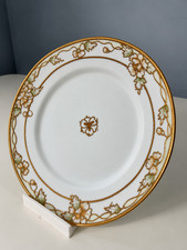 Antique Nippon Morimura Hand Painted Gold Floral Plates  1911-1921 picture