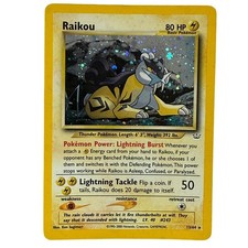 Pokémon TCG Raikou 13/64 Pokémon Neo Revelation Unlimited 2001 Holo Rare Card LP picture