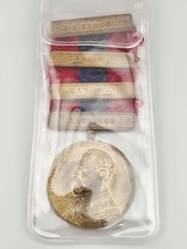 Rare Named Sampson Medal U.S.S. Brooklyn & 3 Santiago Clasps picture