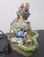 Extremely Rare Walt Disney Winnie The Pooh with Eeyore Fountain Figurine Statue picture