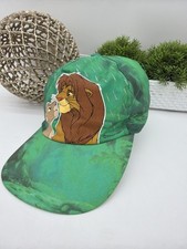 Vintage 90s Disney Store Lion King Simba Nala Jungle Print Baseball Cap NWT picture