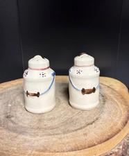 Vintage ceramic Country Salt and pepper shakers picture