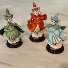 Vintage Giuseppe Armani Disney Sleeping Beauty Flora Fauna Merryweather in Boxes picture