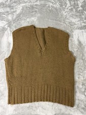 WWII US ARMY WINTER WOOL SWEATER VEST-MEDIUM 1940s picture