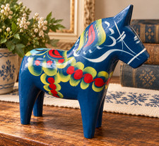 VTG Nils Olsson Blue Dala Horse 7