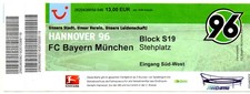 Ticket BL Hannover 96-Bayern Munich 2010/11 picture