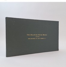 Antique Delaware River Bridge Book Connecting Philadelphia Schematics  diagram picture