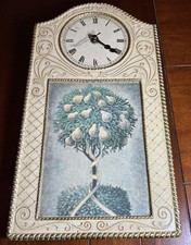 VINTAGE RARE CIC Wall Clock With Pear Tree - Made In ITALY Pre-owned & Working picture
