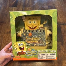 Vintage 2003 Spongebob Square Pants Shower Novelty AM/FM Radio New in Box picture