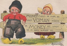 Artist Signed A/S Bernhardt Wall Dutch Children Postcard picture