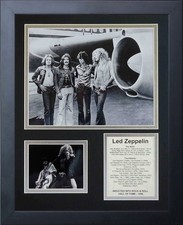 Legends Never Die Led Zeppelin Plane Rock & Roll 11x14 Framed Collage 16180U picture