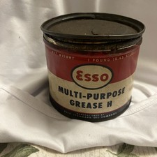 Vintage Esso Standard Oil Company Multi-Purpose Grease H  1 lb Can Partial picture