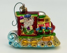 Fabulous Vintage “North Pole Junction” Christmas Ornament By Christopher Radko picture