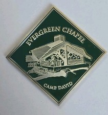 Camp David Evergreen Chapel White House Presidential Challenge Coin Enamel picture