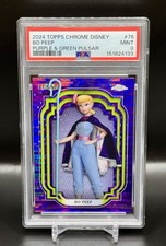 2024 Topps Chrome Disney Purple & Green Pulsar #76 Bo Peep /150 PSA 9 picture