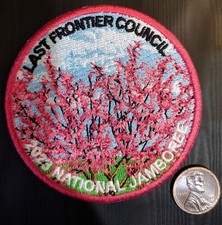 BSA LAST FRONTIER OA MA-NU 133 2023 JAMBOREE REDBUD TREE PINK HAT PATCH 175 MADE picture