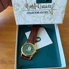Fossil Walt Disney Collectors Society Jiminy Cricket Watch 1998 w/ Box picture