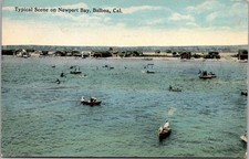 c1916 Typical Scene Newport Bay Balboa California CA Orange County Postcard picture