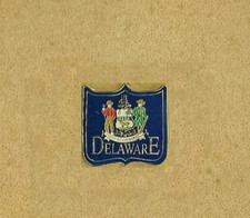 THE STATE OF DELAWARE USA LAPEL PIN OLD-Brand New Sealed Package picture