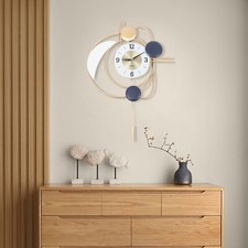 Modern 3D Metal Wall Clock - Silent Hanging Art Decor for Home Stylish Design. picture
