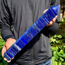 2.99LB Natural Lapis lazuli quartz crystal obelisk point wand aura healing picture